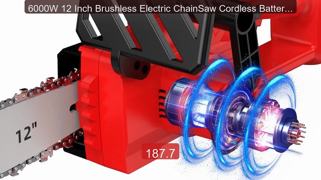 6000W 12 Inch Brushless Electric ChainSaw Cordless Battery Saw... Hot Deal 2026 | Limited Offer!