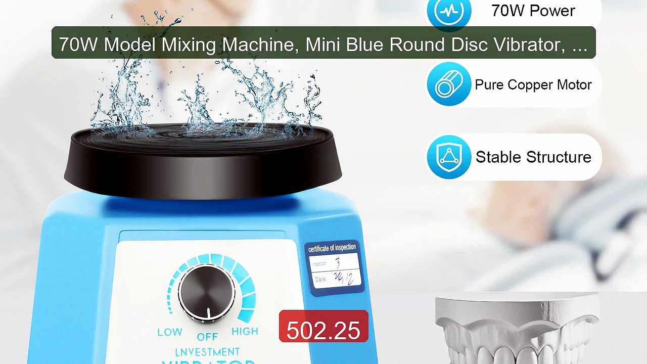 70W Model Mixing Machine, Mini Blue Round Disc Vibrator, 4" V... -- Amazing Value 2026 | Must Have!