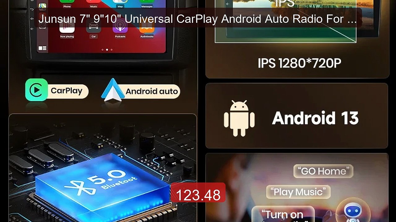 Junsun 7" 9"10" Universal CarPlay Android Auto Radio For VW Volksw... -- Best Deal 2026 | Shop Now!