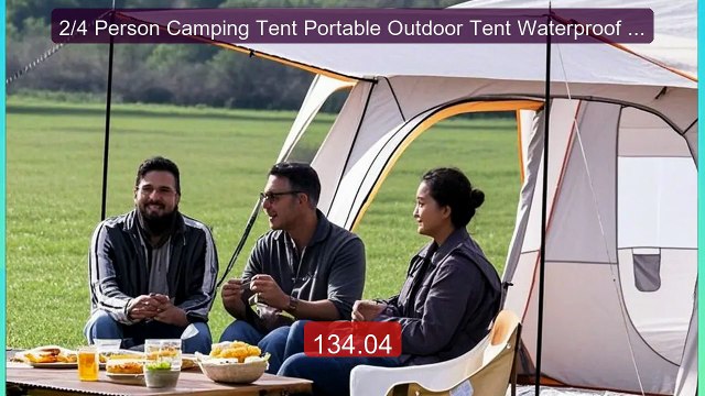 2/4 Person Camping Tent Portable Outdoor Tent Waterproof Anti... Amazing Value 2026 | Must Have!