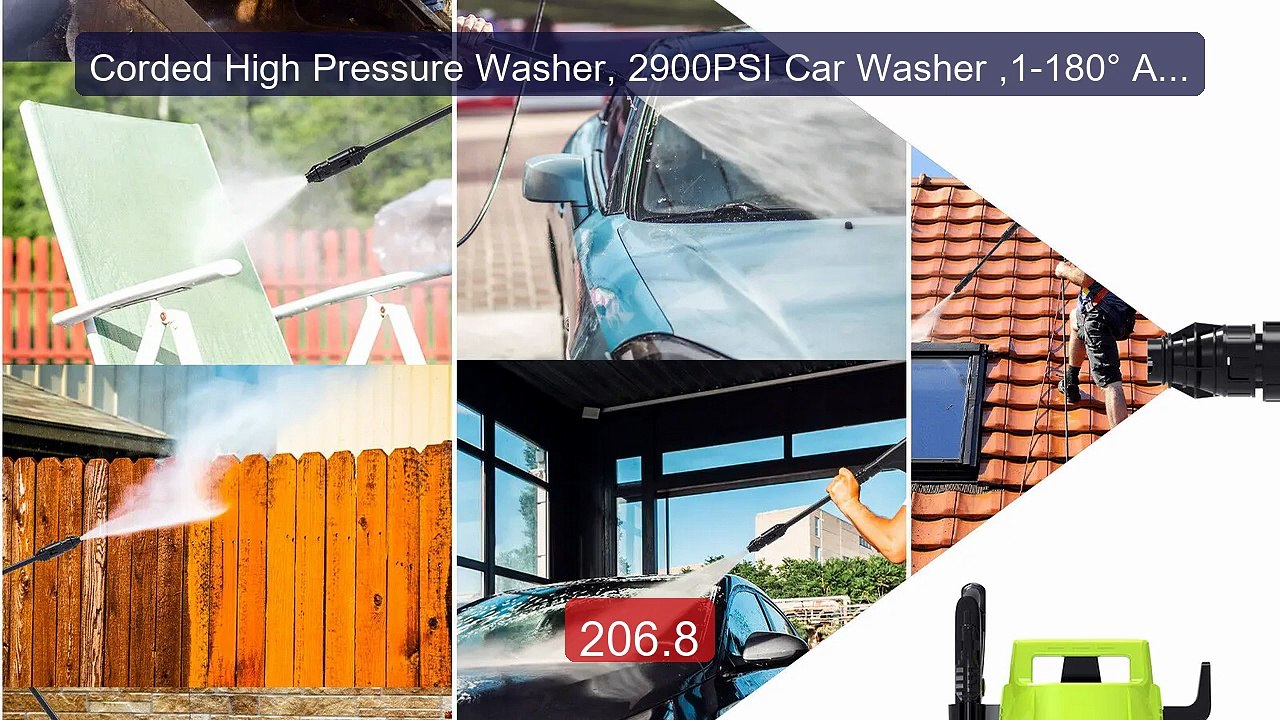 Corded High Pressure Washer, 2900PSI Car Washer ,1-180° Adjustable... -- Best Deal 2026 | Shop Now!