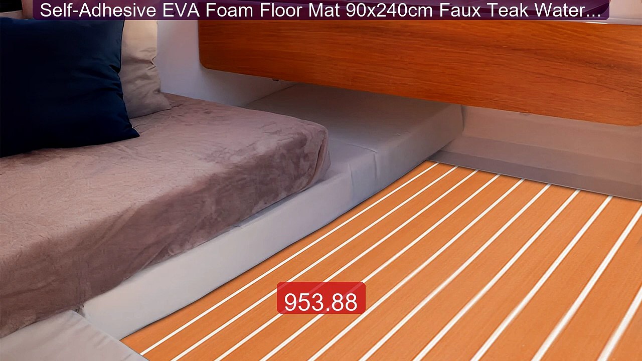 Self-Adhesive EVA Foam Floor Mat 90x240cm Faux Teak Waterproof... -- Hot Deal 2026 | Limited Offer!