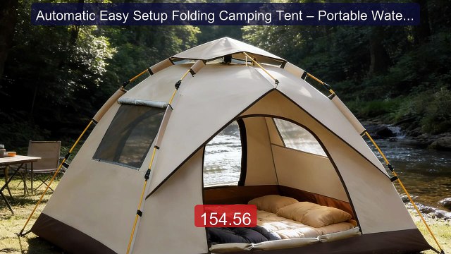 Automatic Easy Setup Folding Camping Tent – Portable Waterproo... Hot Deal 2026 | Limited Offer!