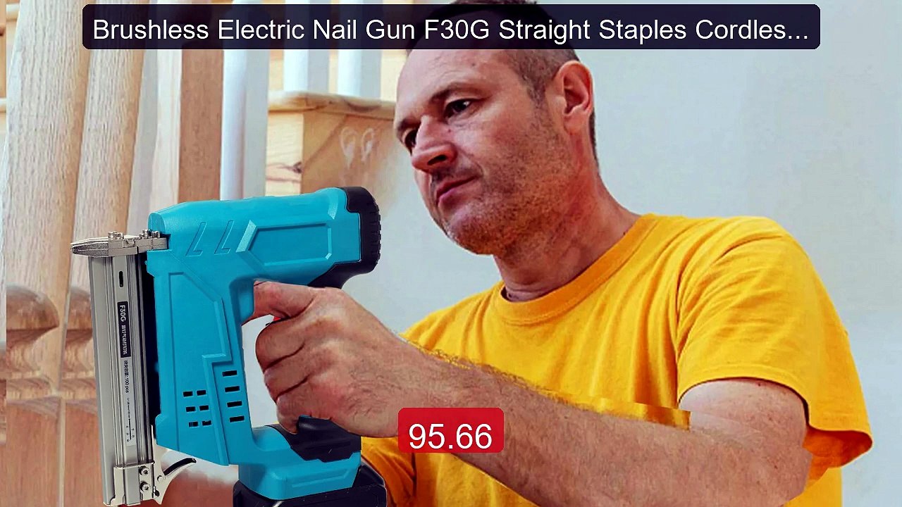 Brushless Electric Nail Gun F30G Straight Staples Cordless Sta... -- Hot Deal 2026 | Limited Offer!