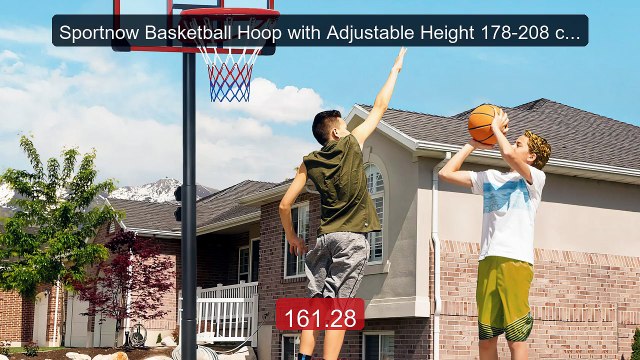 Sportnow Basketball Hoop with Adjustable Height 178-208 cm Wheels a... Top Rated 2026 | Buy Now!