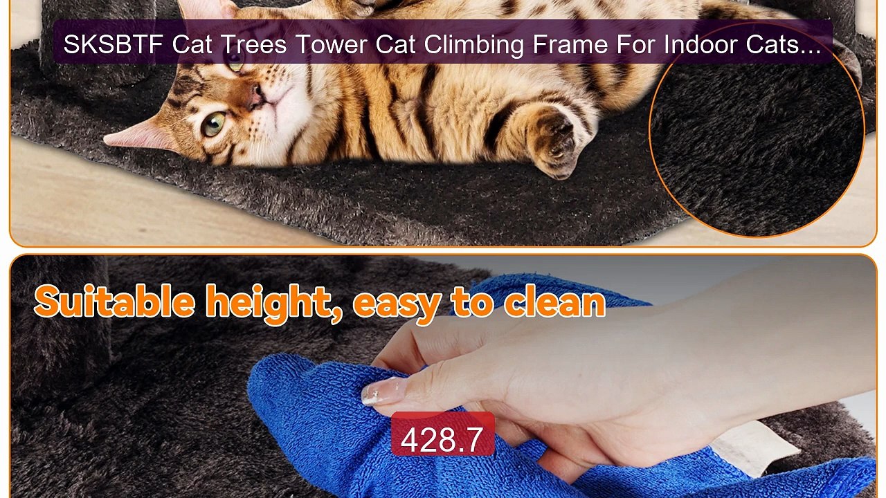 SKSBTF Cat Trees Tower Cat Climbing Frame For Indoor Cats With Scr... -- Best Deal 2026 | Shop Now!