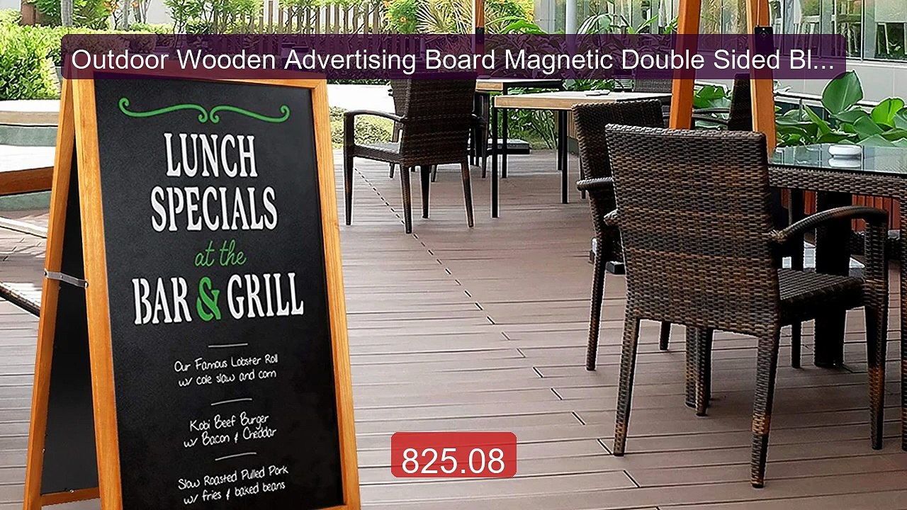 Outdoor Wooden Advertising Board Magnetic Double Sided Blackbo... -- Best Buy 2026 | Great Quality!