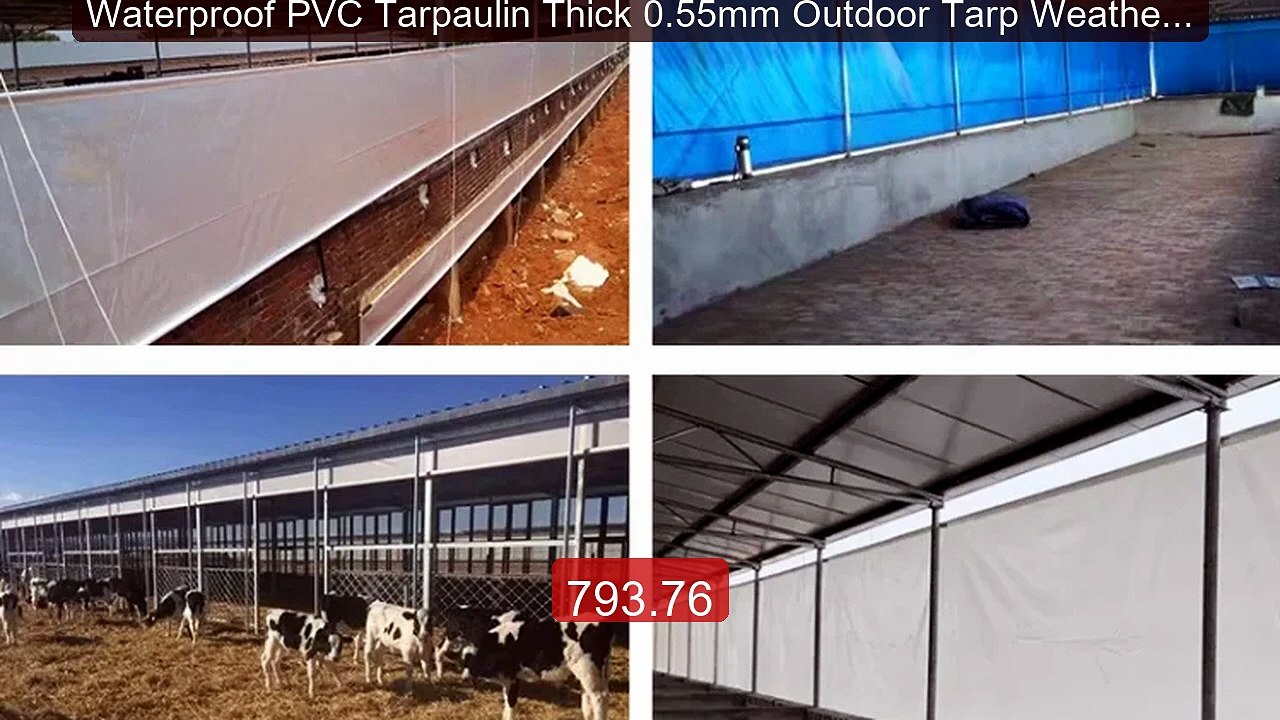 Waterproof PVC Tarpaulin Thick 0.55mm Outdoor Tarp Weatherproof Ra... -- Best Deal 2026 | Shop Now!