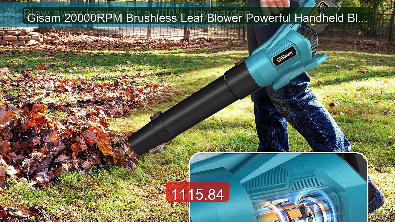 Gisam 20000RPM Brushless Leaf Blower Powerful Handheld Blower for ... -- Best Deal 2026 | Shop Now!