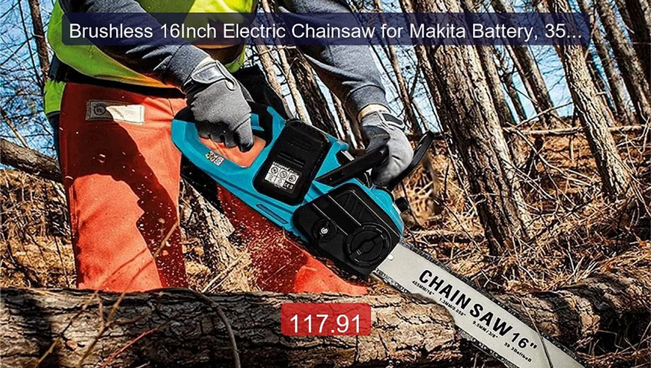 Brushless 16Inch Electric Chainsaw for Makita Battery, 3500... -- Top Pick 2026 | Unbeatable Price!