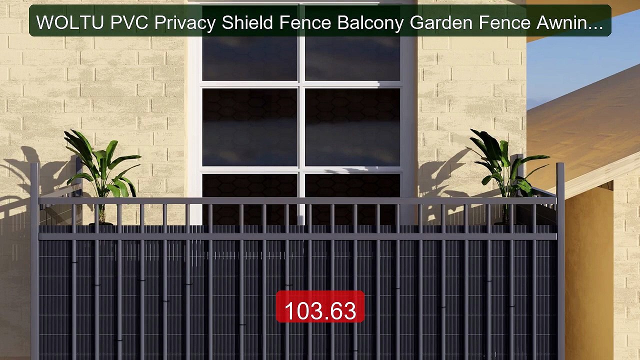 WOLTU PVC Privacy Shield Fence Balcony Garden Fence Awning Fen... -- Hot Deal 2026 | Limited Offer!