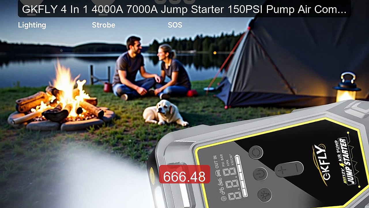 GKFLY 4 In 1 4000A 7000A Jump Starter 150PSI Pump Air Compressor 5... -- Best Deal 2026 | Shop Now!