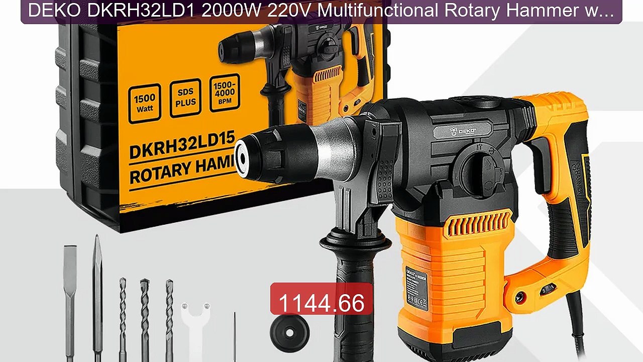 DEKO DKRH32LD1 2000W 220V Multifunctional Rotary Hammer with BMC a... -- Best Deal 2026 | Shop Now!