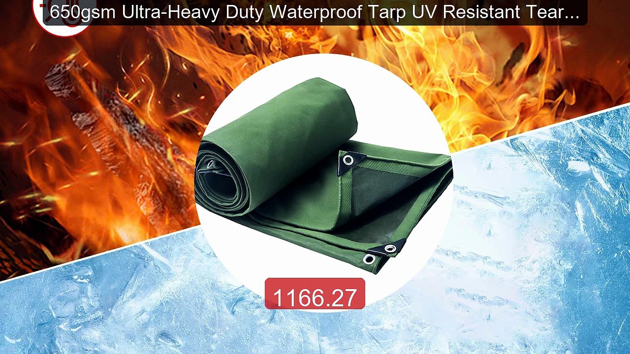 650gsm Ultra-Heavy Duty Waterproof Tarp UV Resistant Tear-Resistan... -- Best Deal 2026 | Shop Now!