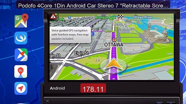Podofo 4Core 1Din Android Car Stereo 7 ''Retractable Screen Ca... Best Buy 2026 | Great Quality!