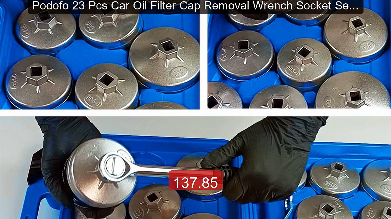 Podofo 23 Pcs Car Oil Filter Cap Removal Wrench Socket Set 1/2... -- Hot Deal 2026 | Limited Offer!