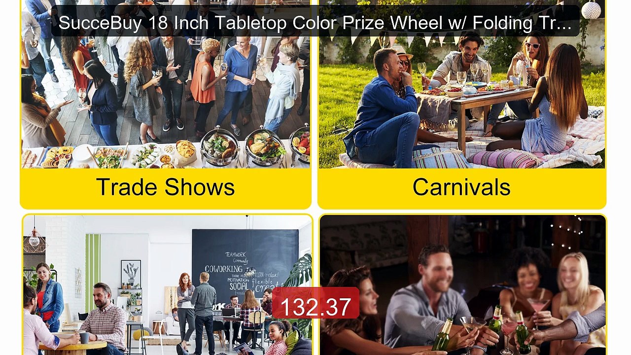 SucceBuy 18 Inch Tabletop Color Prize Wheel w/ Folding Tripod Floor... -- Top Rated 2026 | Buy Now!