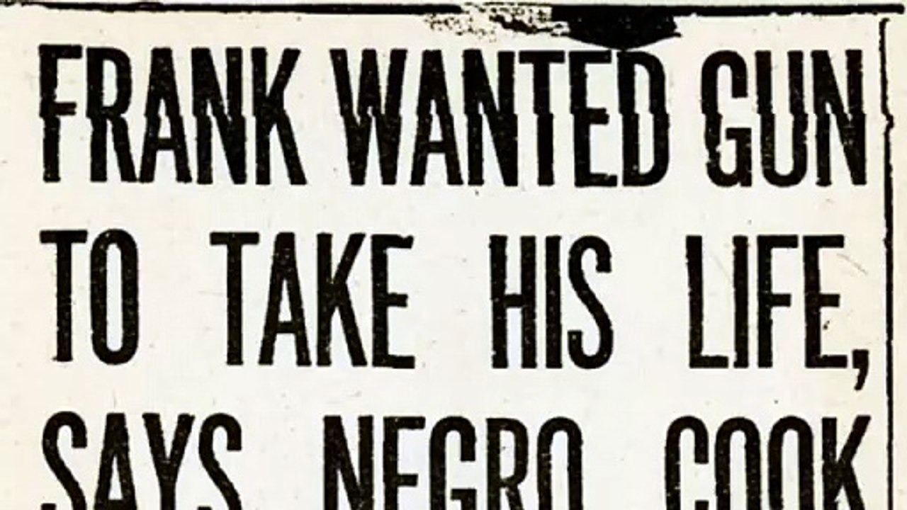 Thursday, 5th June 1913 Frank Wanted Gun to Take His Life