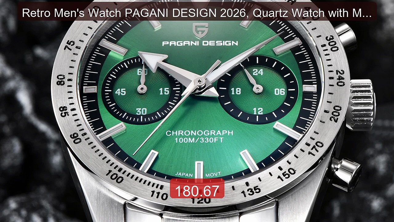 Retro Men's Watch PAGANI DESIGN 2026, Quartz Watch with Moon D... -- Hot Deal 2026 | Limited Offer!