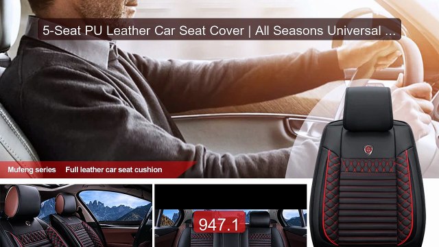 5-Seat PU Leather Car Seat Cover | All Seasons Universal | Car... Best Buy 2026 | Great Quality!