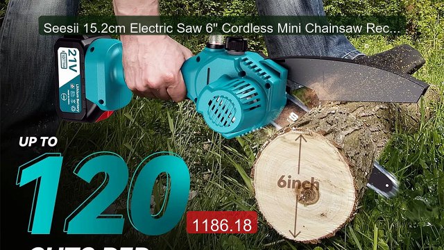 Seesii 15.2cm Electric Saw 6'' Cordless Mini Chainsaw Rechargeable... Best Deal 2026 | Shop Now!