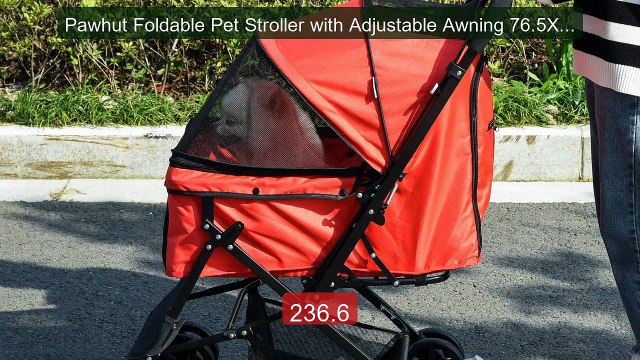 Pawhut Foldable Pet Stroller with Adjustable Awning 76.5X52X9... Amazing Value 2026 | Must Have!