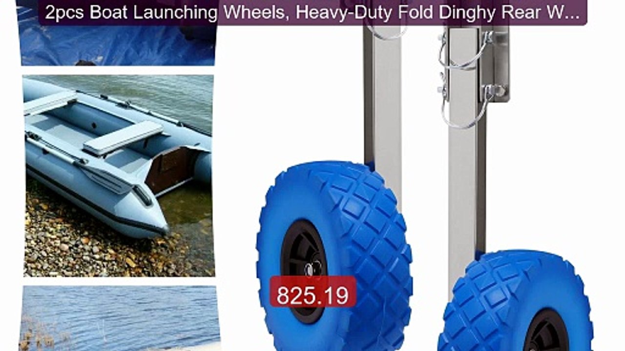 2pcs Boat Launching Wheels, Heavy-Duty Fold Dinghy Rear Wheel, Stai... -- Top Rated 2026 | Buy Now!
