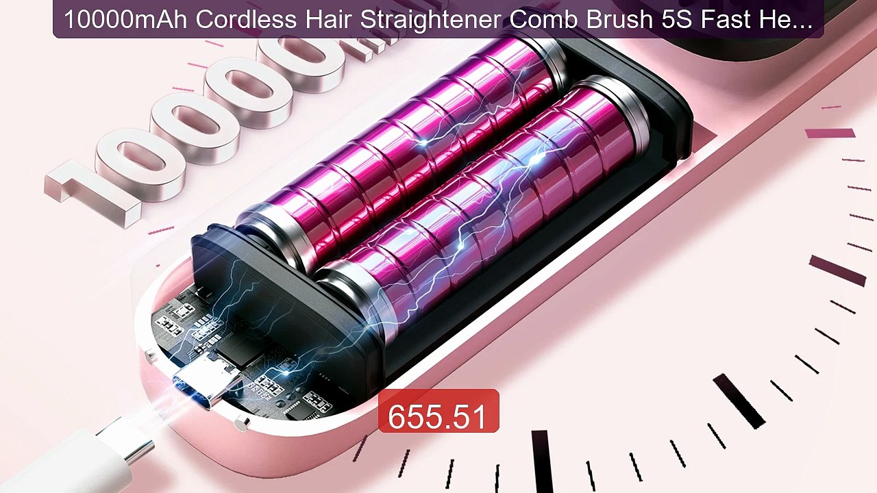 10000mAh Cordless Hair Straightener Comb Brush 5S Fast Heating for... -- Best Deal 2026 | Shop Now!