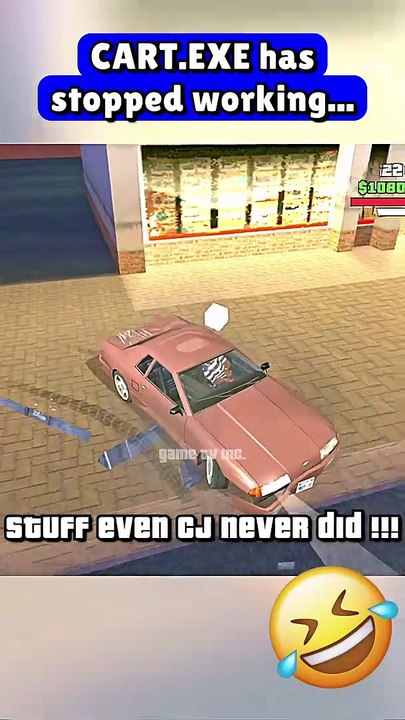 GTA San Andreas Funny Moment – CART.EXE has stopped working...😂💀🔥🤣⚡️(Part 461) - #gtag #cj #funny #gtaindia #gtarp