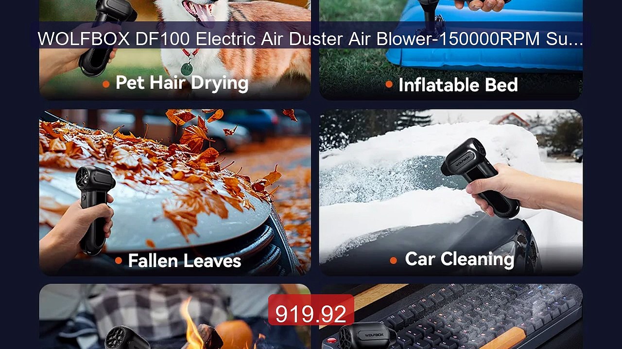 WOLFBOX DF100 Electric Air Duster Air Blower-150000RPM Super ... -- Amazing Value 2026 | Must Have!