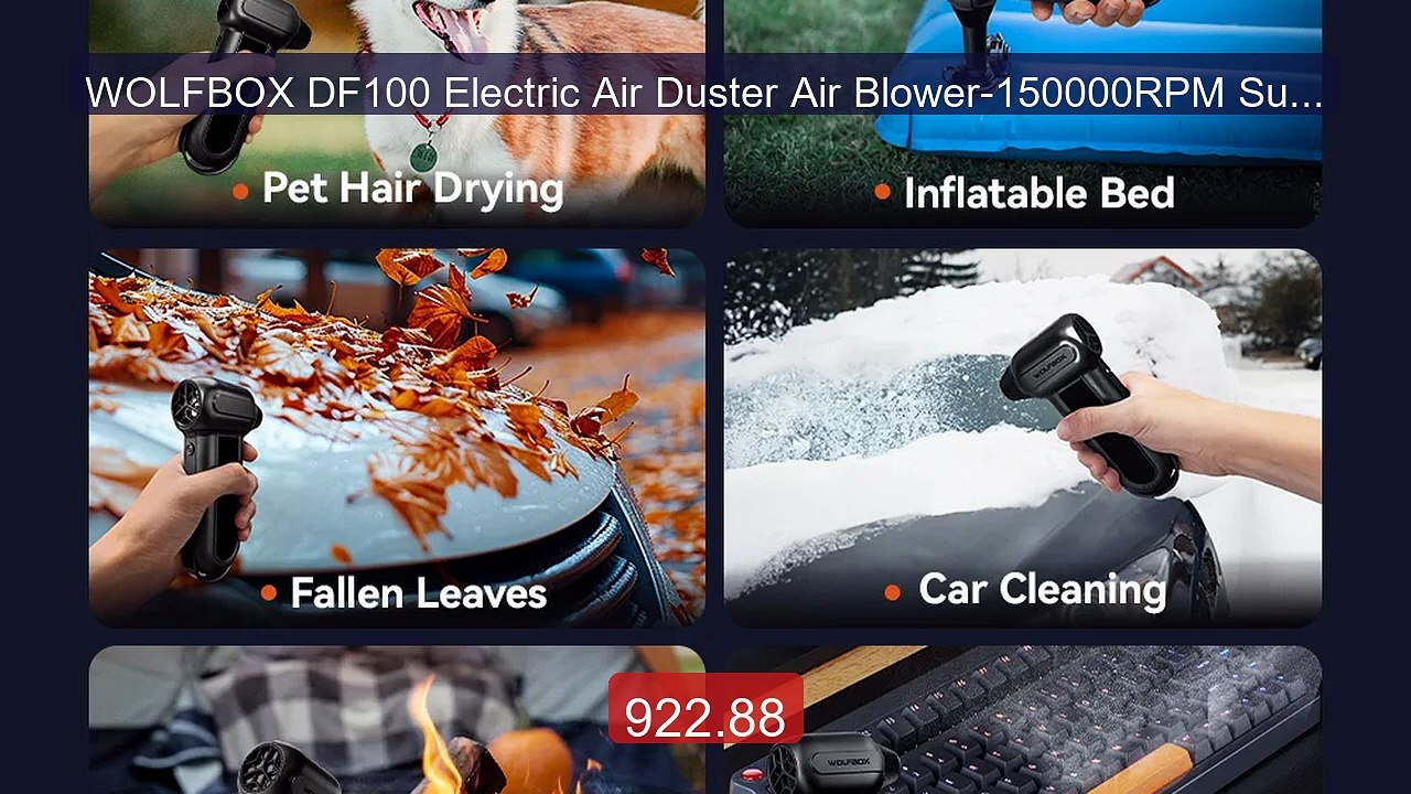 WOLFBOX DF100 Electric Air Duster Air Blower-150000RPM Super P... -- Hot Deal 2026 | Limited Offer!