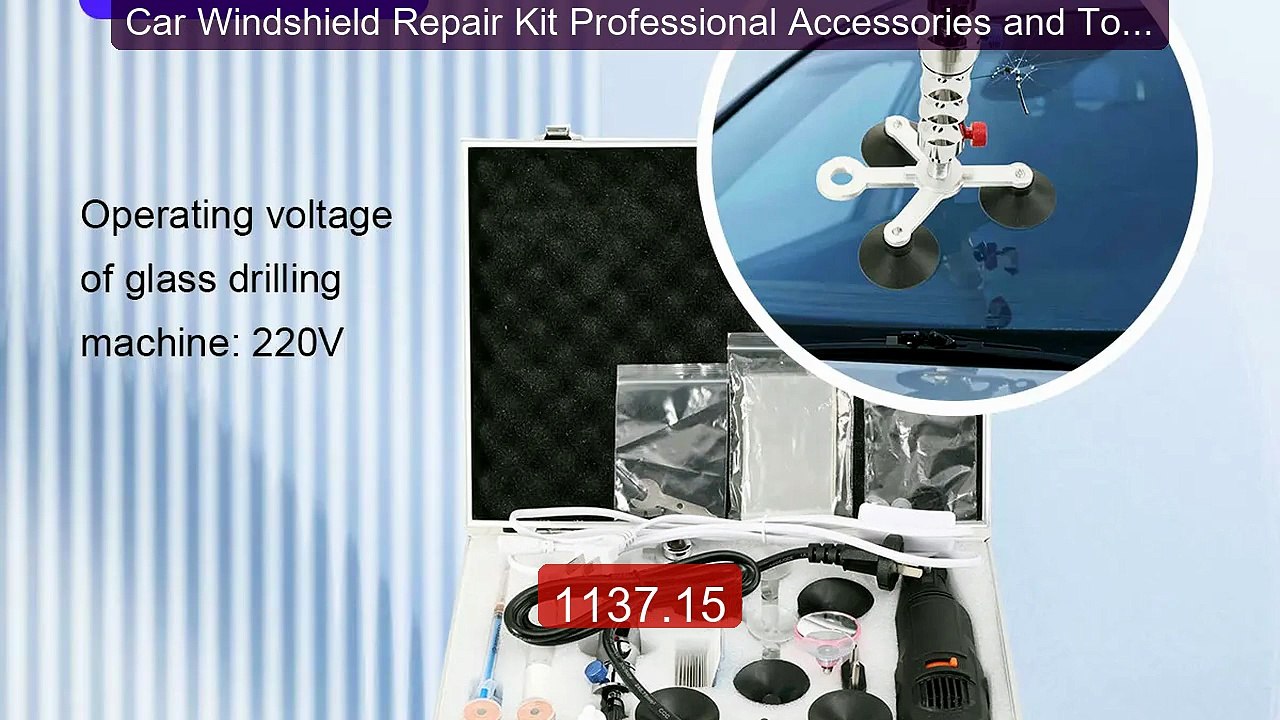 Car Windshield Repair Kit Professional Accessories and Toolbox... -- Best Buy 2026 | Great Quality!