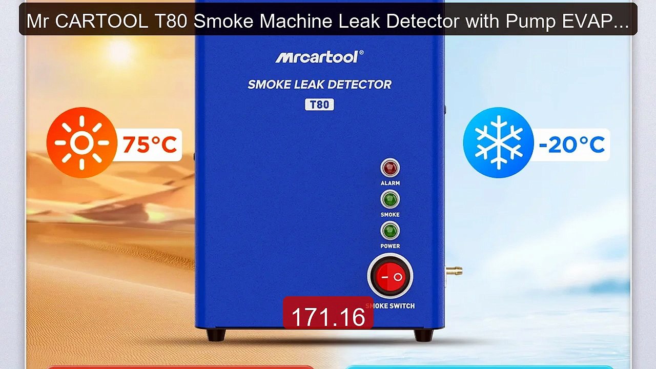 Mr CARTOOL T80 Smoke Machine Leak Detector with Pump EVAP Pipe Leak... -- Top Rated 2026 | Buy Now!