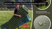 Naturehike 1.6R Value Foot Pump Sleeping Mat Lightweight Infla... -- Best Buy 2026 | Great Quality!
