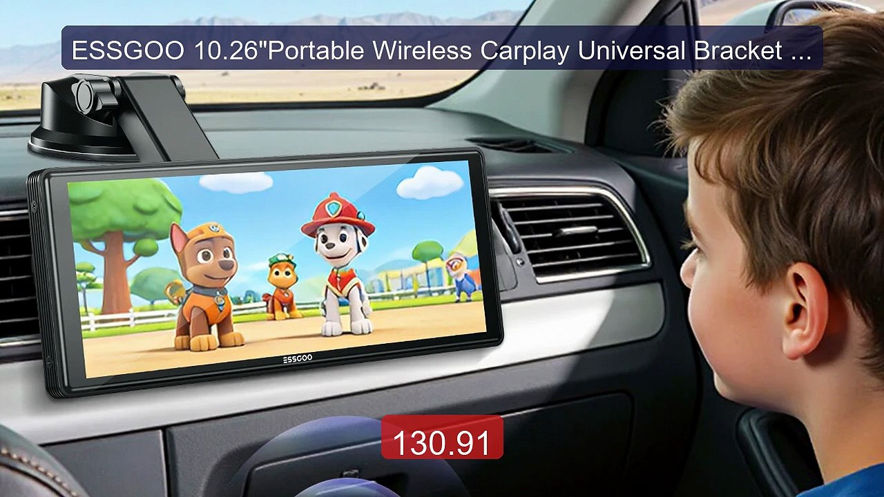 ESSGOO 10.26"Portable Wireless Carplay Universal Bracket For R... -- Hot Deal 2026 | Limited Offer!