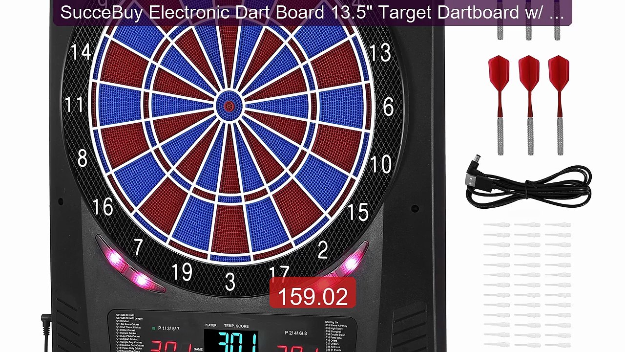 SucceBuy Electronic Dart Board 13.5" Target Dartboard w/ 45... -- Top Pick 2026 | Unbeatable Price!
