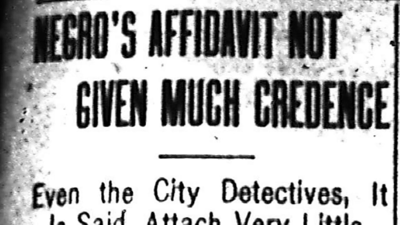 Thursday, 5th June 1913 Negros Affidavit Not Given Much Credence
