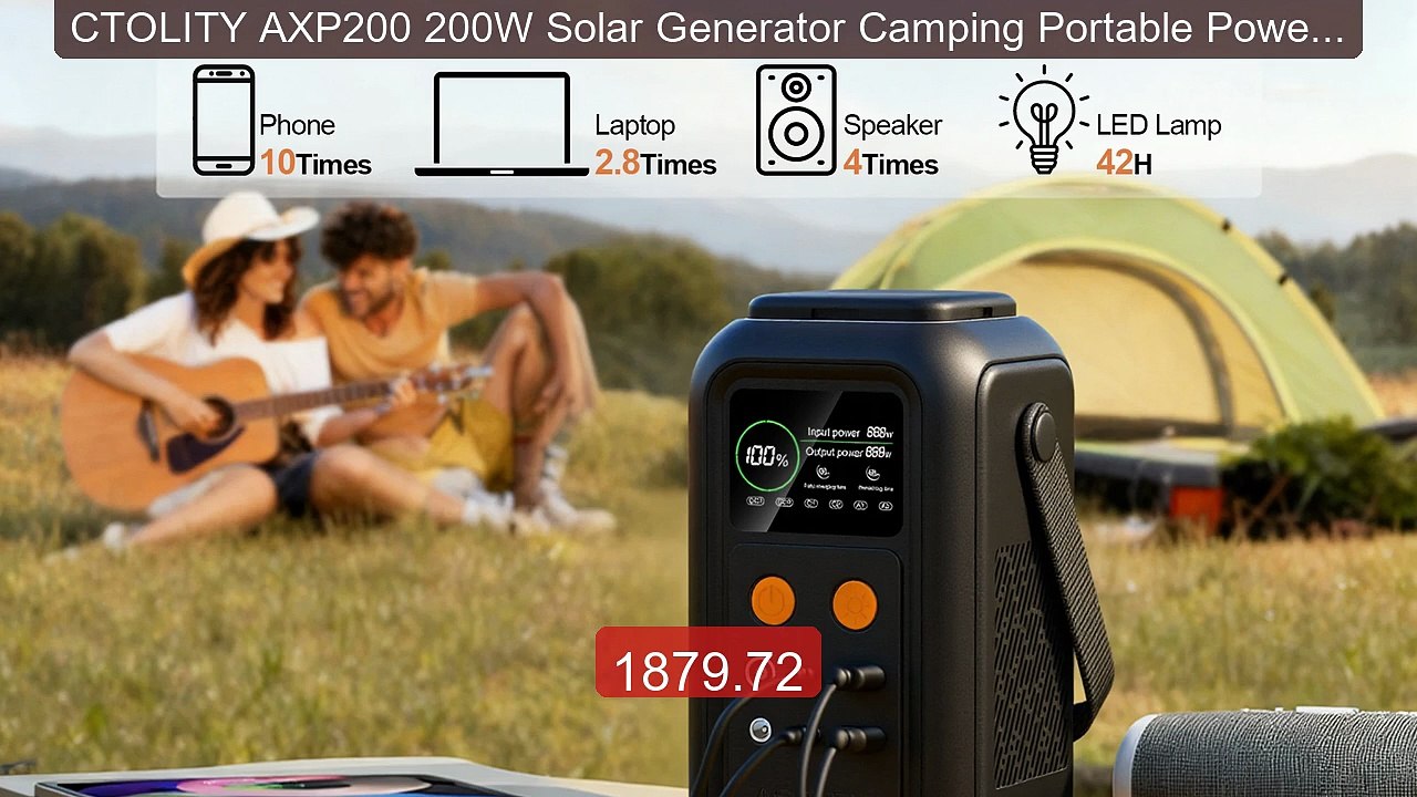 CTOLITY AXP200 200W Solar Generator Camping Portable Power St... -- Amazing Value 2026 | Must Have!