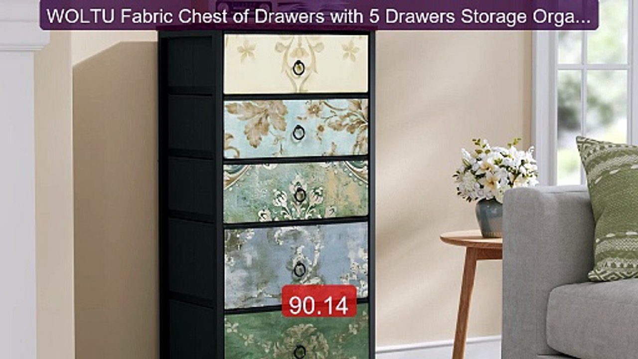 WOLTU Fabric Chest of Drawers with 5 Drawers Storage Organizer Side... -- Top Rated 2026 | Buy Now!