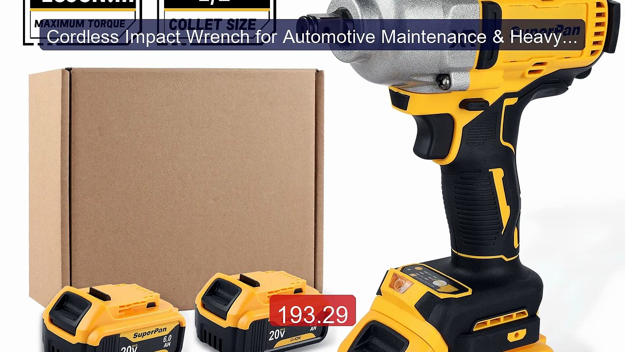 Cordless Impact Wrench for Automotive Maintenance & Heavy - du... -- Best Buy 2026 | Great Quality!