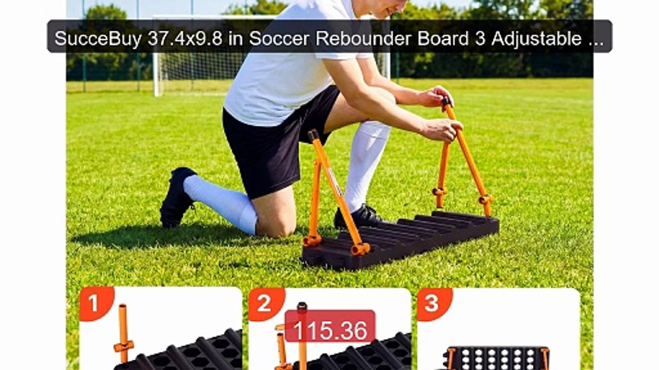 SucceBuy 37.4x9.8 in Soccer Rebounder Board 3 Adjustable Angles Ea... -- Best Deal 2026 | Shop Now!