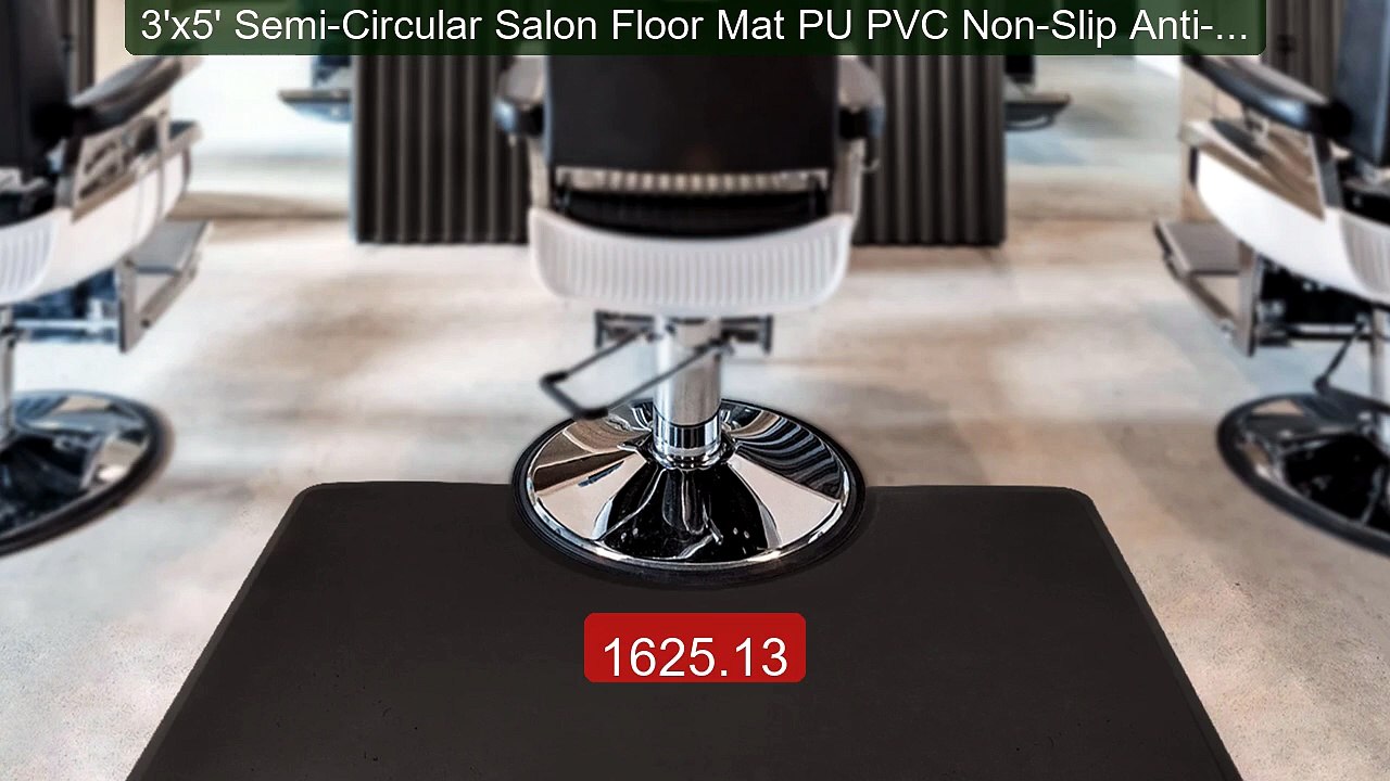 3'x5' Semi-Circular Salon Floor Mat PU PVC Non-Slip Anti-Fatigue W... -- Best Deal 2026 | Shop Now!
