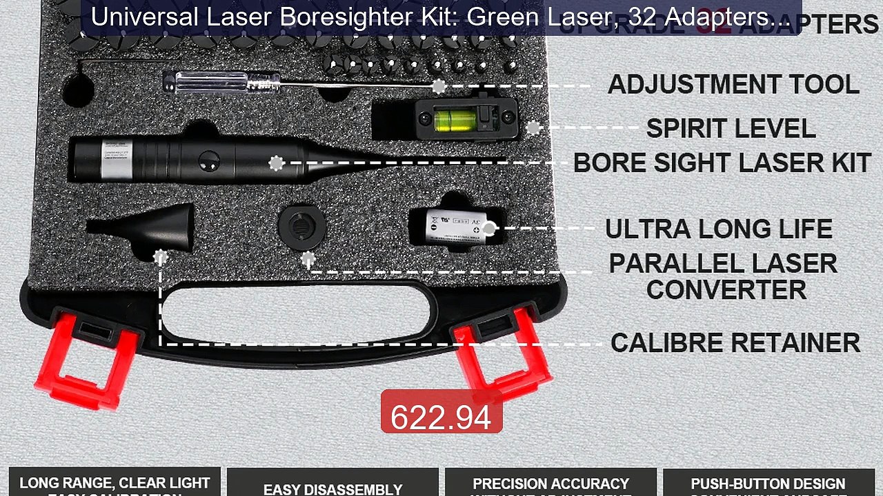 Universal Laser Boresighter Kit: Green Laser, 32 Adapters, Ant... -- Hot Deal 2026 | Limited Offer!