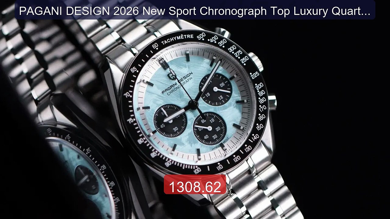 PAGANI DESIGN 2026 New Sport Chronograph Top Luxury Quartz Wr... -- Amazing Value 2026 | Must Have!