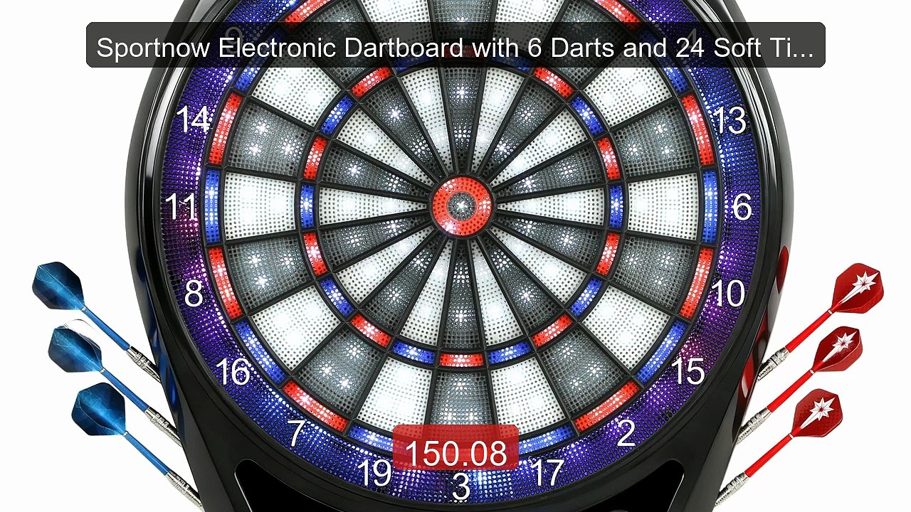 Sportnow Electronic Dartboard with 6 Darts and 24 Soft Tips Le... -- Hot Deal 2026 | Limited Offer!