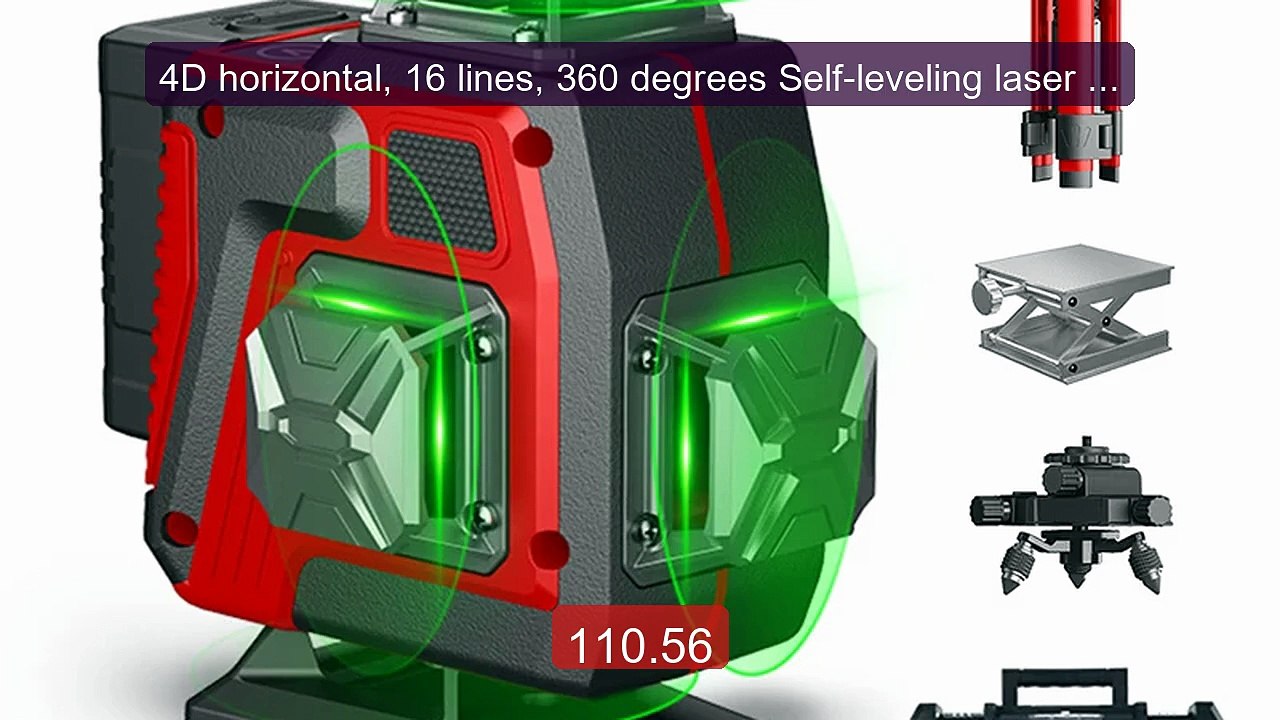 4D horizontal, 16 lines, 360 degrees Self-leveling laser lase... -- Amazing Value 2026 | Must Have!
