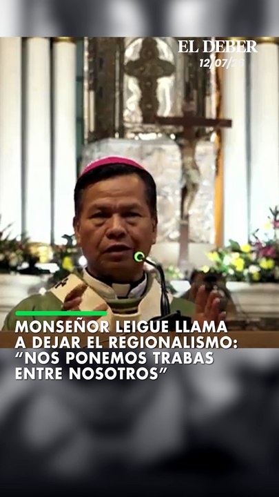Monseñor Leigue llama a dejar el regionalismo: “Nos ponemos trabas entre nosotros”