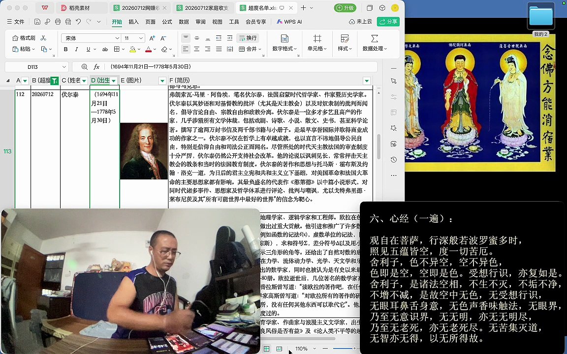 260712助念往生仪轨于清迈SR公寓for伏尔泰