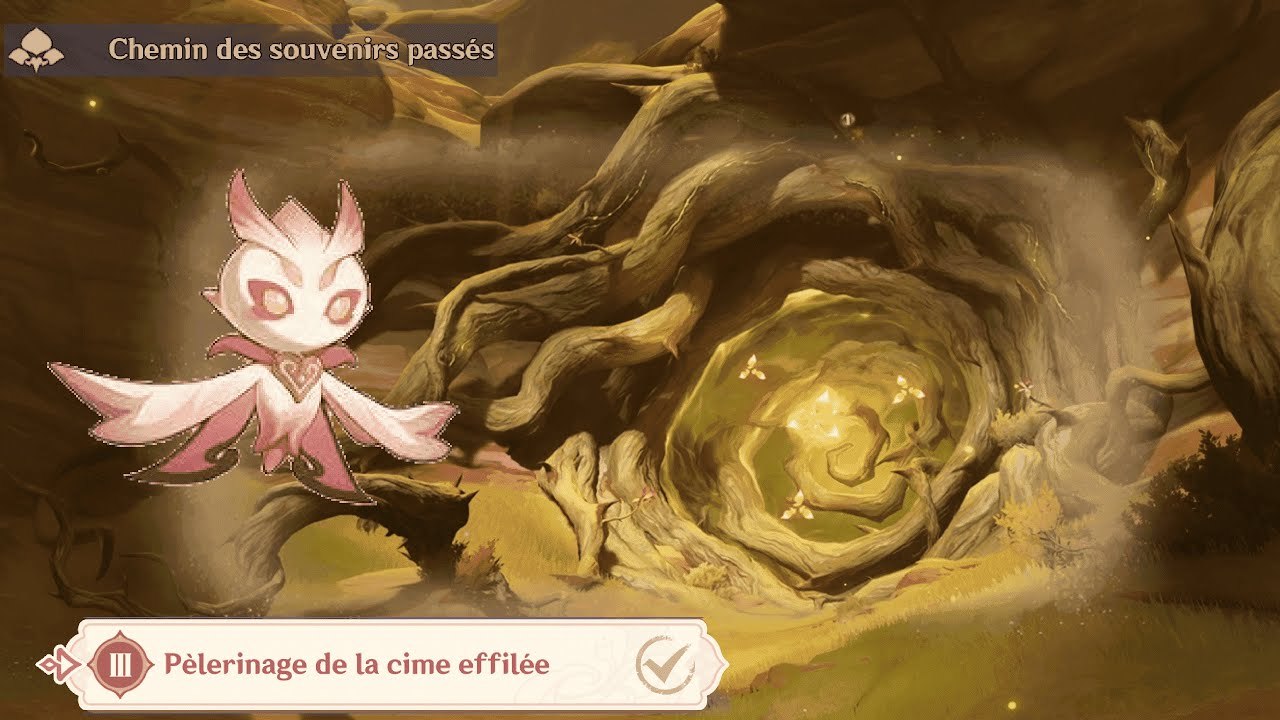 Chemin des souvenirs passées : Pèlerinage de la cime effilée | Genshin Impact FR