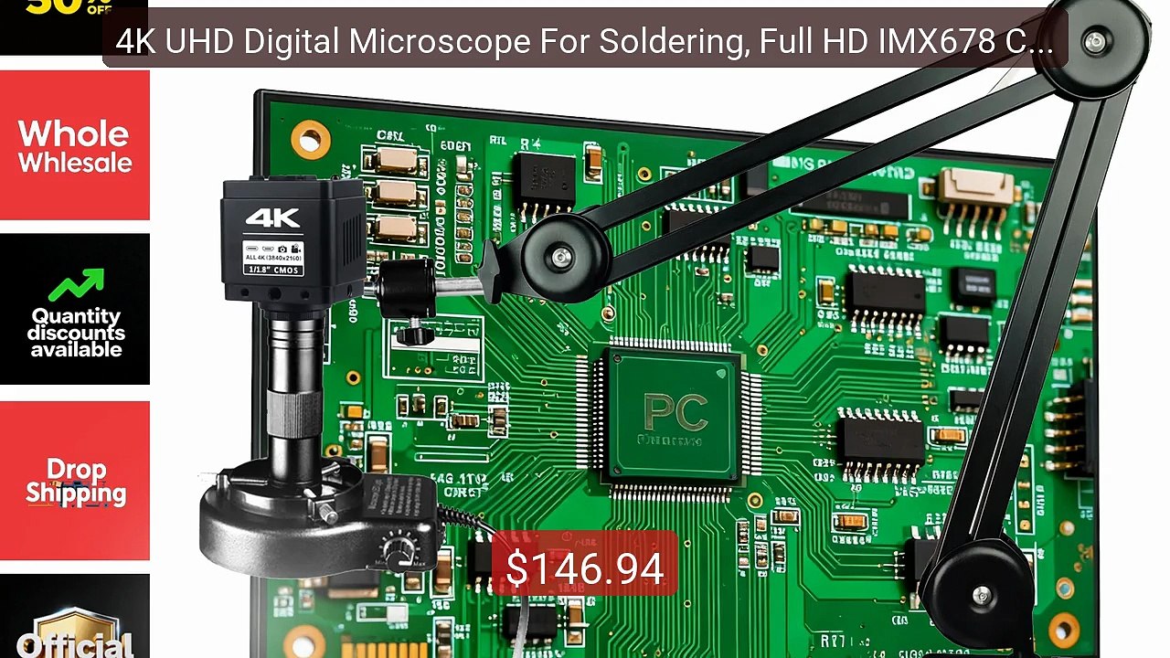 4K UHD Digital Microscope For Soldering, Full HD IMX678 Chip Electr... -- Top Rated 2026 | Buy Now!